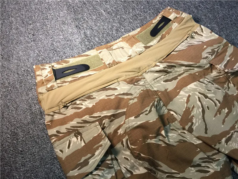 Outdoor Sports Desert Tiger Pattern Camouflage GEN3 Breathable Combat Trousers + Kneepad
