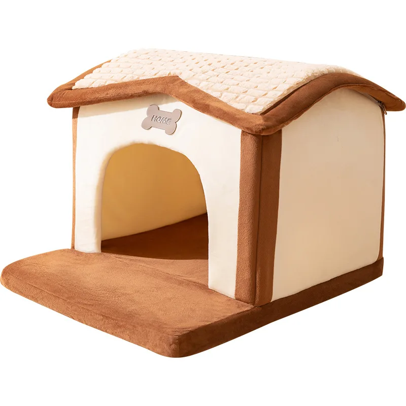 

Dog Kennel House Four Seasons General Winter Warm Small Dog Detachable Removable Mobile Washing Cat Kennel Pet Supplies