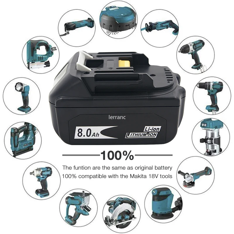 Latest BL1880B BL1860B 18V 8.0Ah 6.0A 3.5A Li Ion