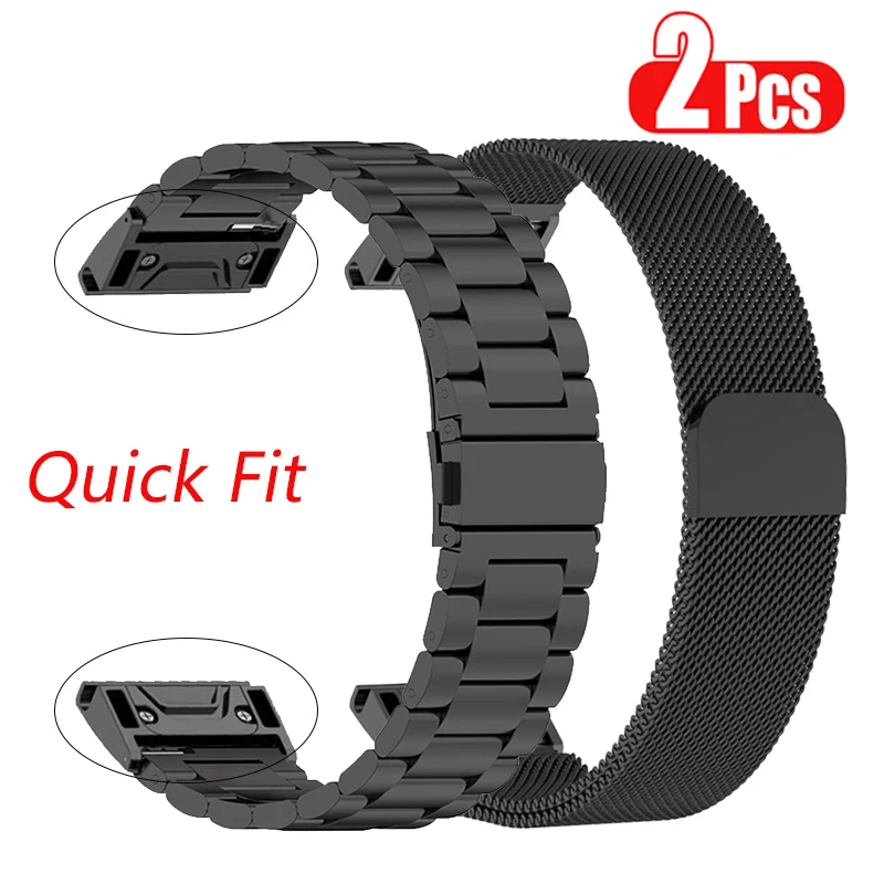 

Metal Strap For Garmin Fenix 7 7S 7X 6 6X Pro 5 5X Smart Watch Quick Release Magnetic loop Bracelets For Forerunner 935 945 Band
