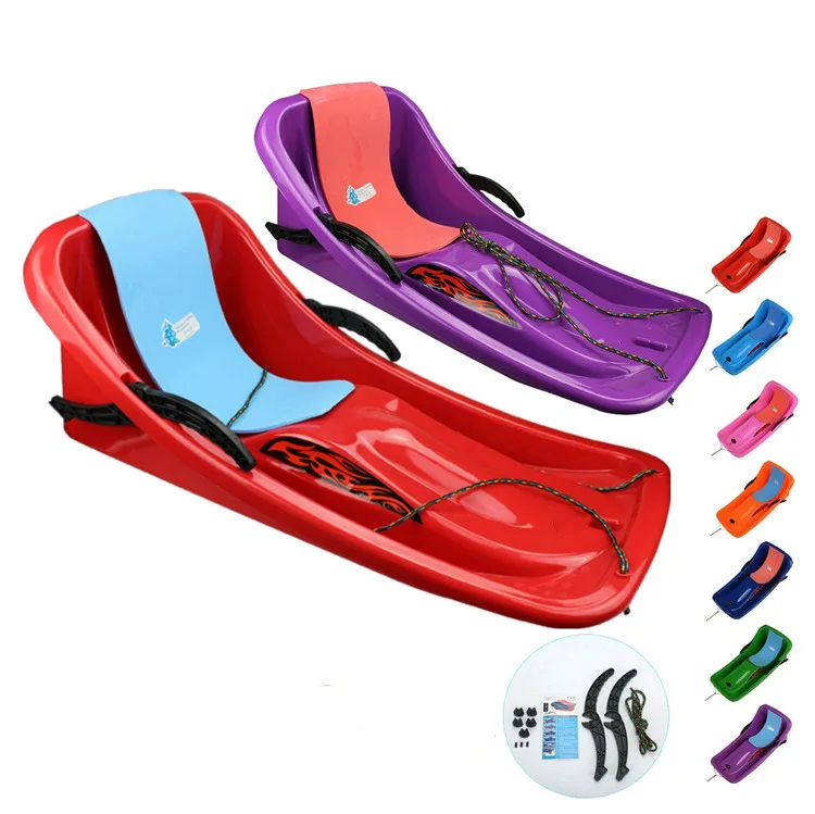 New Trend Winter Outdoor Sports Snow Slider Plastic Snow Sleds for Kids and Adult