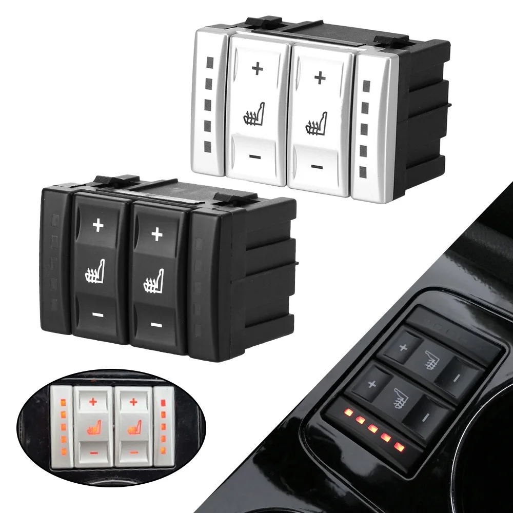 

For Ford Mondeo MK4 S-MAX Galaxy MK 3 6M2T 19K314 AC Control Switch Car Switch Panel 2 Colors Car Electric Seat Heating Button