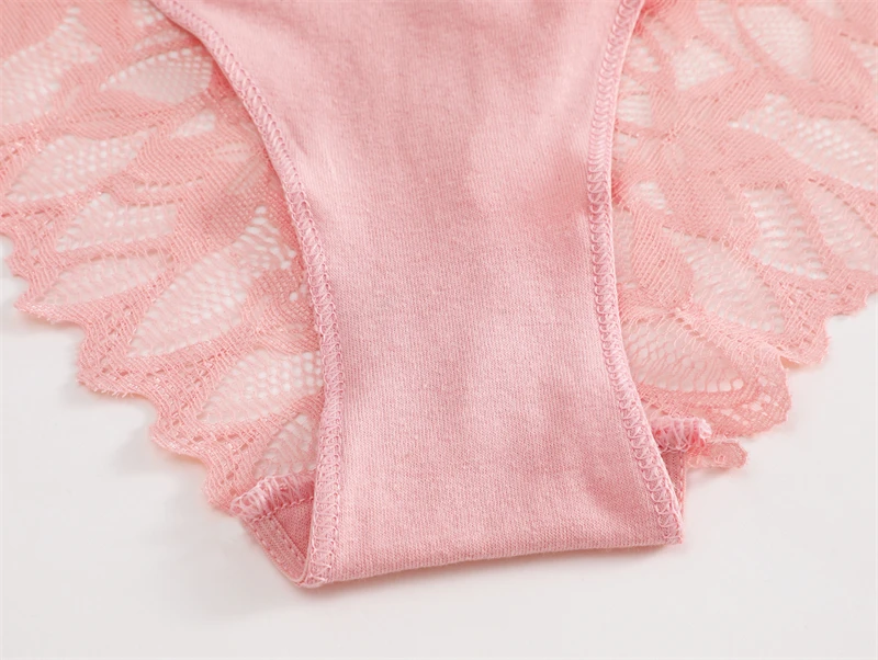 FINETOO 3-teiliges Spitzen-Höschen-Set für Damen, sexy, niedrig geschnitten, mit Blumenmuster, unsichtbar, atmungsaktiv, weich, Intimwäsche – Detail 14