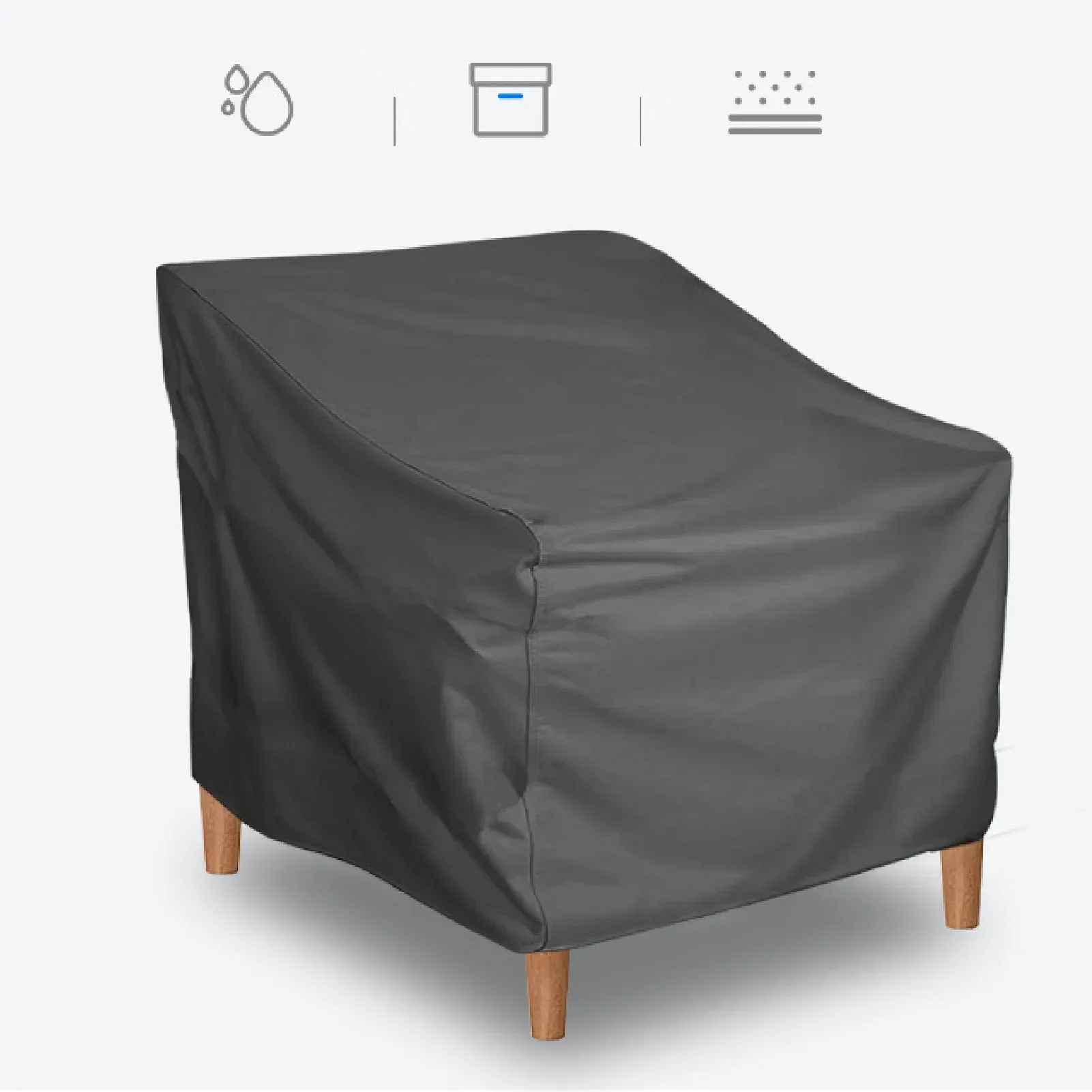 Patio Chair Cover Outdoor Furniture Cover Water And Dust Resistant Oxford Cloth Patio Lawn Furniture Outdoor Chair