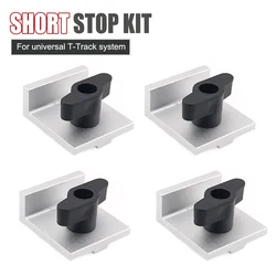 Silver Stop Kit with Adjustable Knobs for Woodworking and Routing (4 pcs)