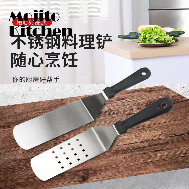 

Steak Pizza Non-stick Fried Shovel Baking BBQ Cooking Utensil Stainless Steel Barbecue Scrape for Pancake Griddle Kitchen Tool