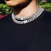Hip Hop 13 Mm Studded with Ice Crystal Rhinestones Miami Curb Cuban Chain Bling Rappers Men Necklace Men and Women Jewelry 4