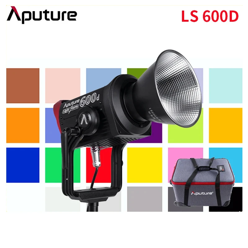 Aputure LCD 전문 휴대용 비디오 사진 램프 V 마운트, COB LED 라이트, 폭풍 일광 적응형 밝기, LS600D, 600W
