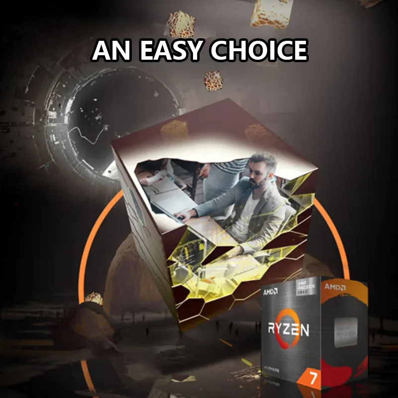 Amd-Ryzen r7 5700g, core, 16 thread, 65w, l3 16m