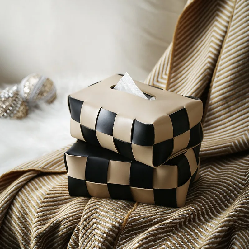 DIY 티슈케이스 Table Napkin Rings Box Storage Wet Tissue Paper Tissues/Wipes Leather Tissue Box for Car Organizer Boxes Holder Cover