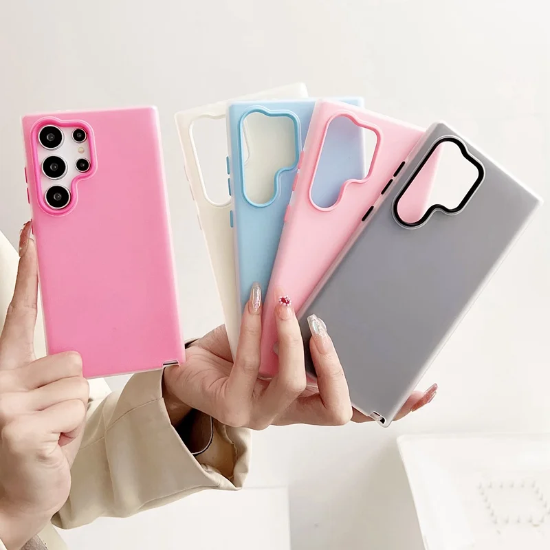 Vibrant Matte Jelly Soft Shockproof Phone Case - Candy Color Collection