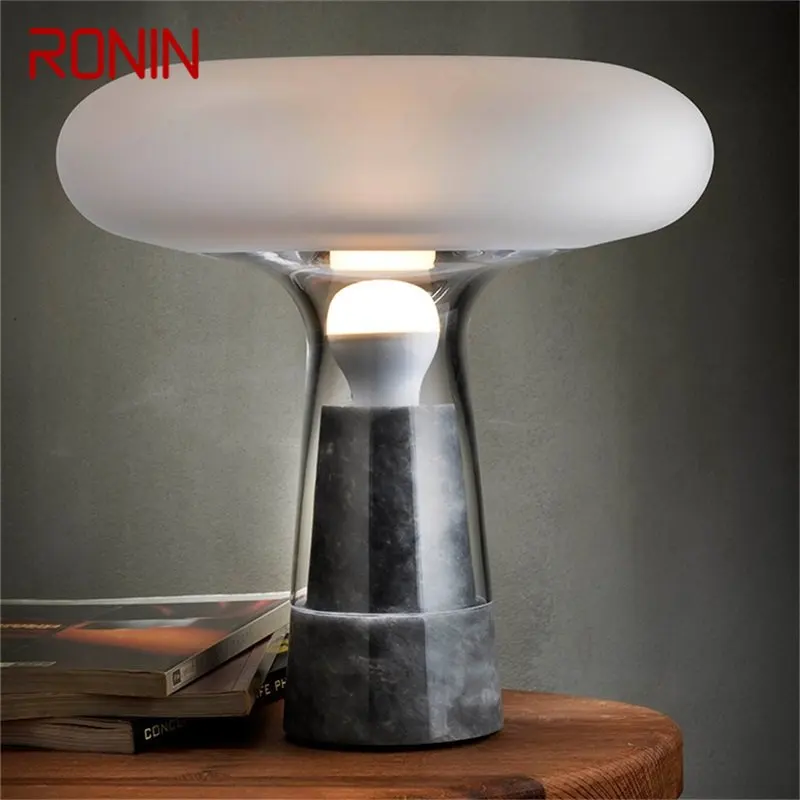 

RONIN Dimmer Nordic Luxury Table Lamp Contemporary Design LED Desk Light for Home Bedroom Decoration