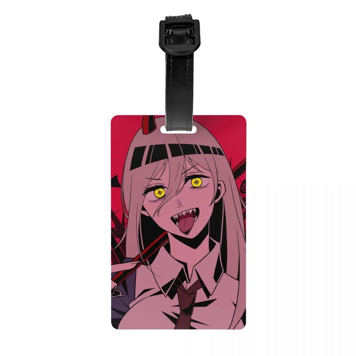 

Chainsaw Man Luggage Tags Custom Baggage Tags Privacy Cover ID Label