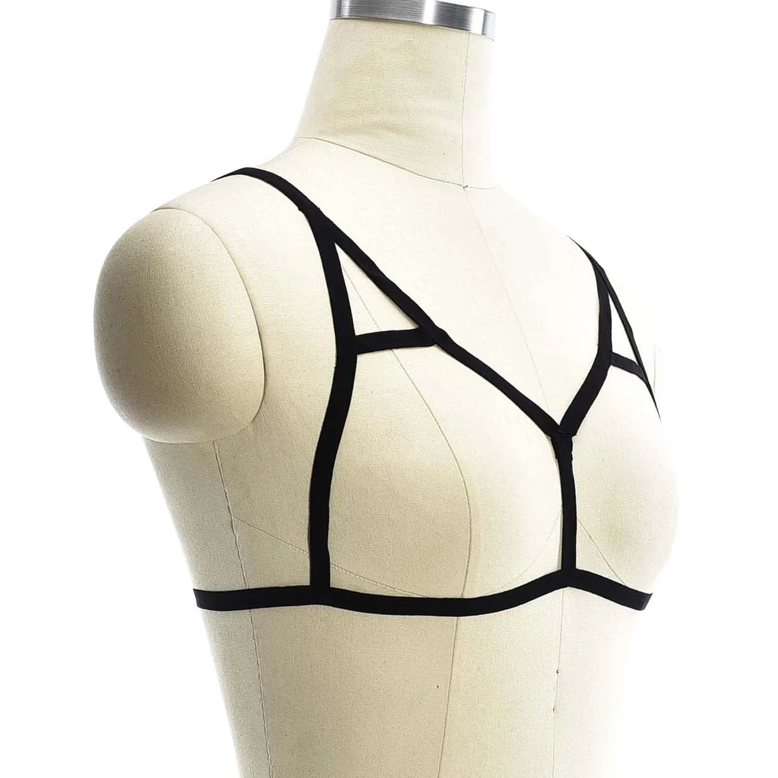 Lingerie Women Sexy Lace Up Bra Black Cutout Adjustable Pregnancy Shirt Valentines Day
