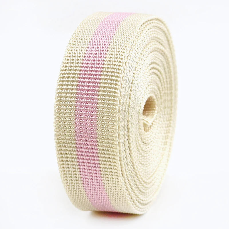 Durable 25mm Decorative Webbing Strap for DIY Accessories and Crafts