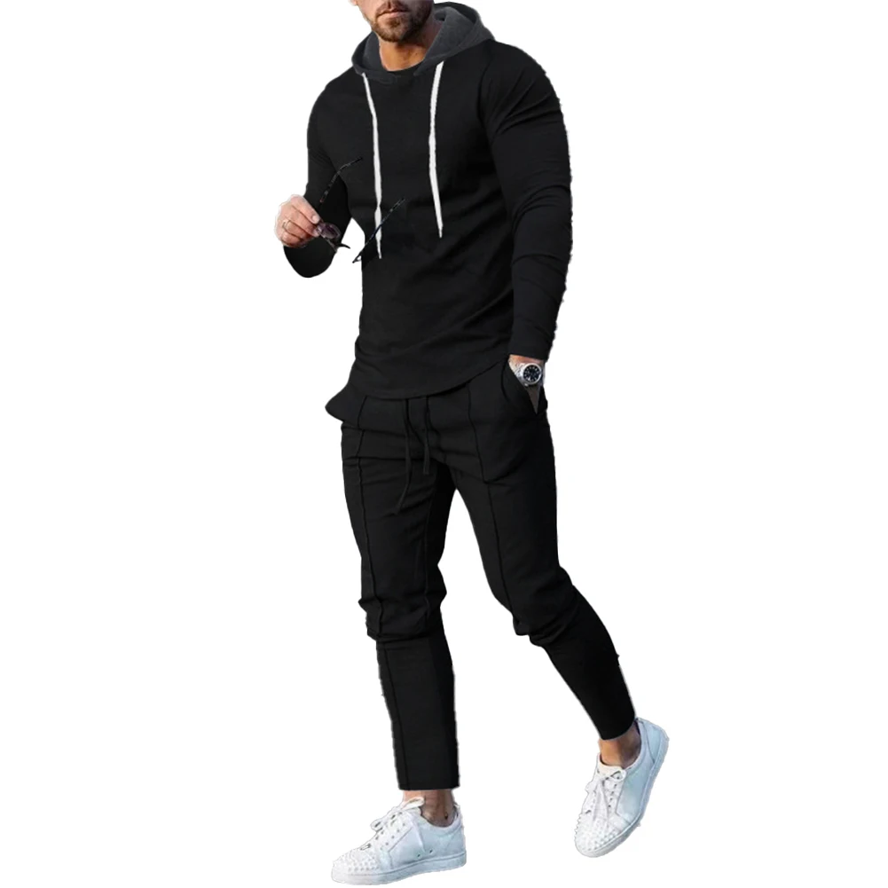 

Jogging Suits Mens Tracksuits Sweatshirt Tracksuits Trousers Daily For Vacation Holiday Hoodied Long Sleeve O Neck