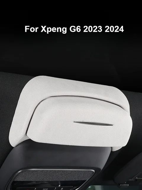 Car Glasses Box For Xpeng G6 2023 2024 Suede Sunroof Sunglasses Case Glasses Storage Holder Car Interior Accessories 1