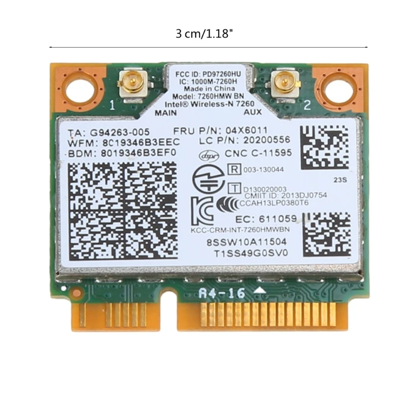 2.4Ghz 7260HMWBN Mini PCIE Wireless Wifi Networks Card for ThinkCentre M93 M93p E440 E540 S440 S540 Laptop Accessories P9JB