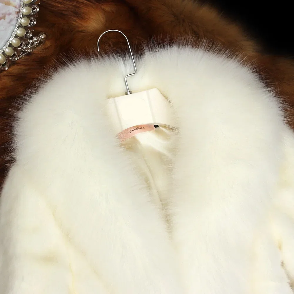 New Imitation Mink Fur Temperament Casual Jacket Winter 2024 Women's Self-cultivation Thick Warm Ladies Fur Jacket Mid-length