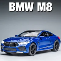 1:32 BMW M8 IM Supercar Alloy Diecasts & Toy Vehicles Metal Toy Car Model Sound and light Collection Kids Toy 1
