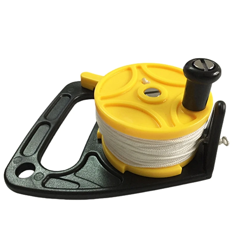 Compact Scuba Dive Reel Kayak Anchor with Thumb Stopper for Safety
