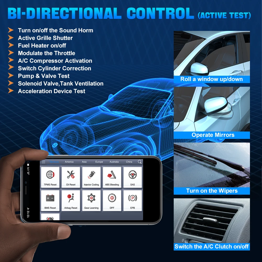 XTOOL ̺  Anyscan A30M, OBD2 ĳ, Ƽ ׽Ʈ ڵ  , ABS  ڵ , ڵ VIN   Ʈ