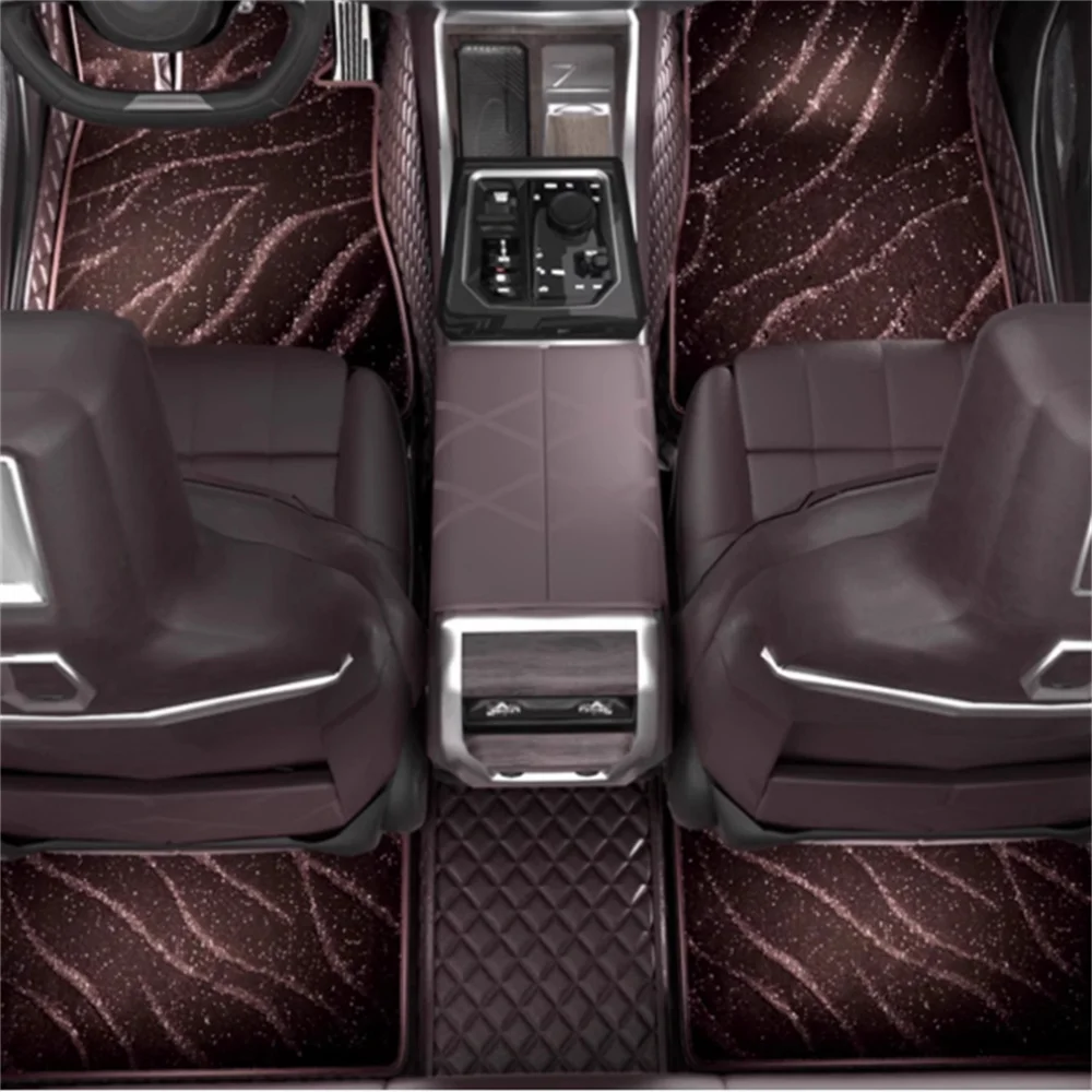 메르세데스 벤츠 G-CLASS W461 W463 2000-2025 년 자동 카펫 4PCS 별이 빛나는 하늘 담요 맞춤형 자동차 바닥 매트 Accessorie