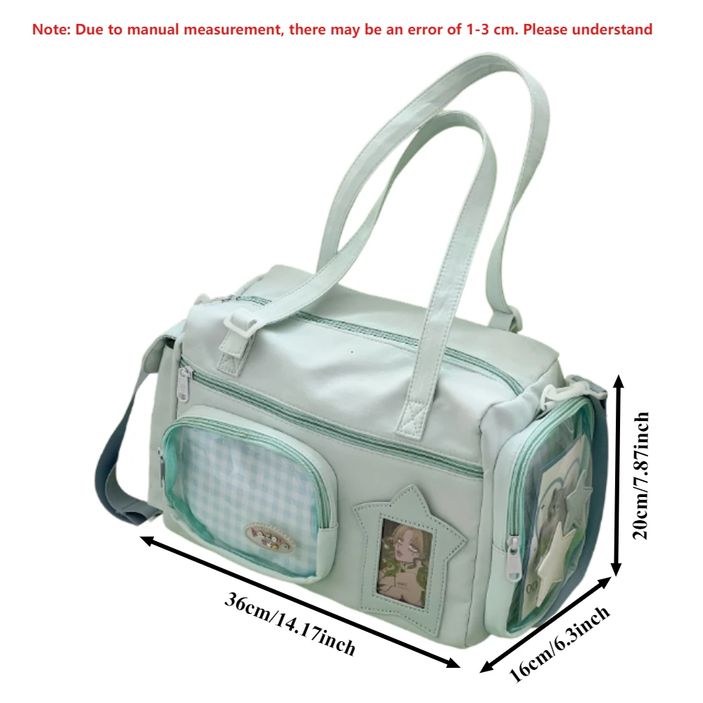 New Cute Hand-held Shoulder Japanese Ins Crossbody Large Capacity Versatile Travel Bag For Girl Kawaii Ulzzang Ita Сумка_voghion.com