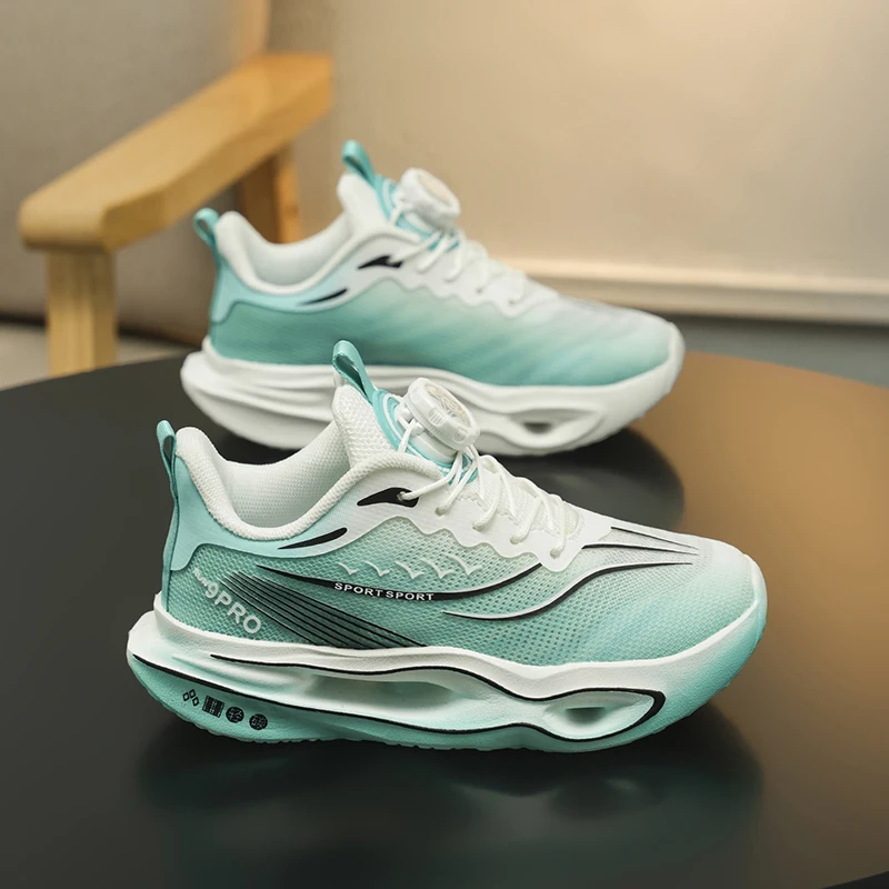 Scarpe Sportive per Bambini con Piastra in Carbonio, Sneakers da Maratona, Scarpe da Corsa Ammortizzanti per Allenamento Atletico, per Ragazzi e Ragazze - immagine 3