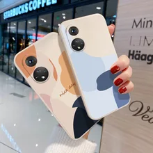 

Honor 50 Case Soft Silicon For Huawei Nova 5T Case Lens Protection Art Funda Honor 50 20 9X 8A Pro 7S 20S Nova 6 SE 7i 4e Back