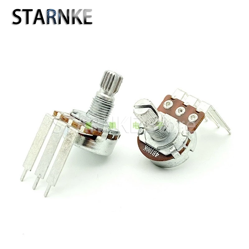 WTH148 16 Type B100K Long Bend Feet Power Amplifier Audio High And Low Volume Potentiometer 3-Pin Single 2PCS
