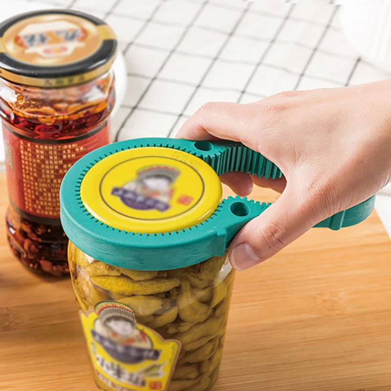 3 In 1 Multi-purpose Openers Kitchen Gadget Jar Can Opener, Soda Canned Goods Bottles Cap Cover Opener, Beer Bar Accessories 1Pc