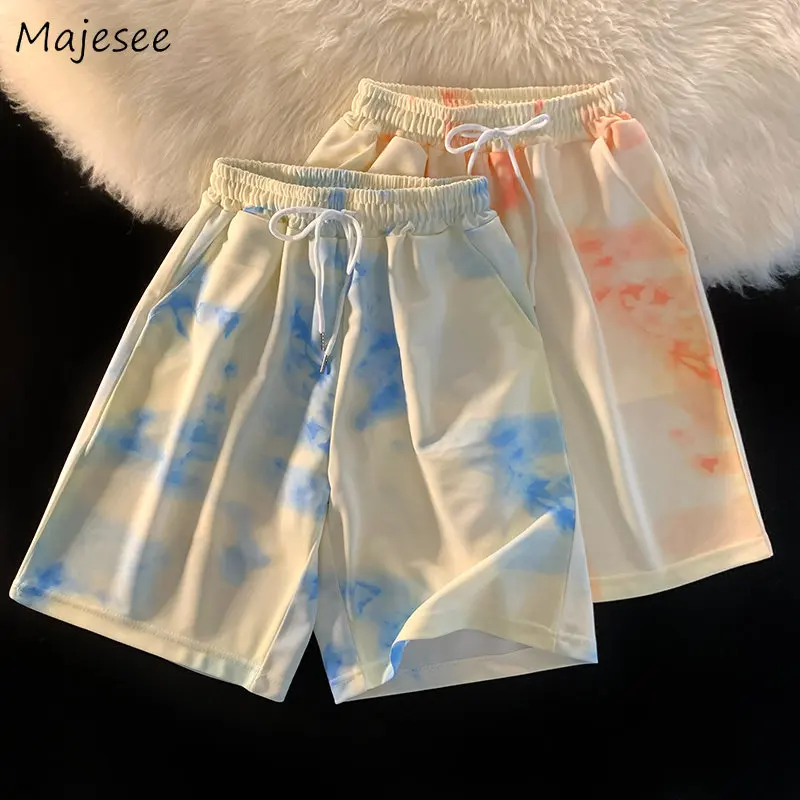 Shorts Men Tie Dye Casual Knee length Summer Thin Loose Fashion