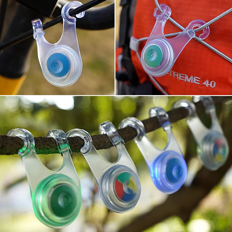 10pcs Waterproof LED Tent String Rope Guard Hanging Lights Camping
