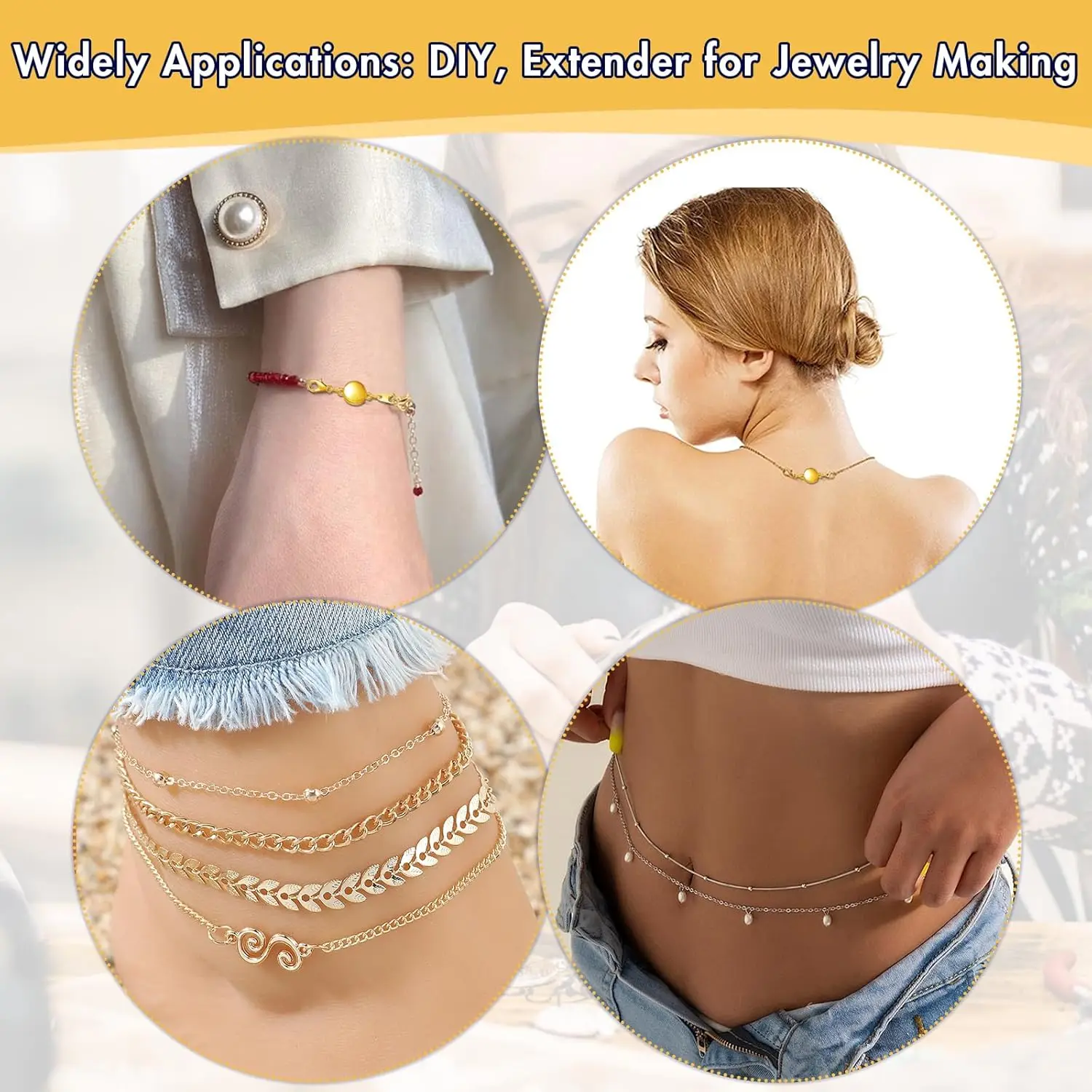 5Pcs Runde Locking Magnetische Verschlüsse Halskette Verschlüsse Armband Extender Stecker Für DIY Frau Schmuck Machen Zubehör – Detail 5