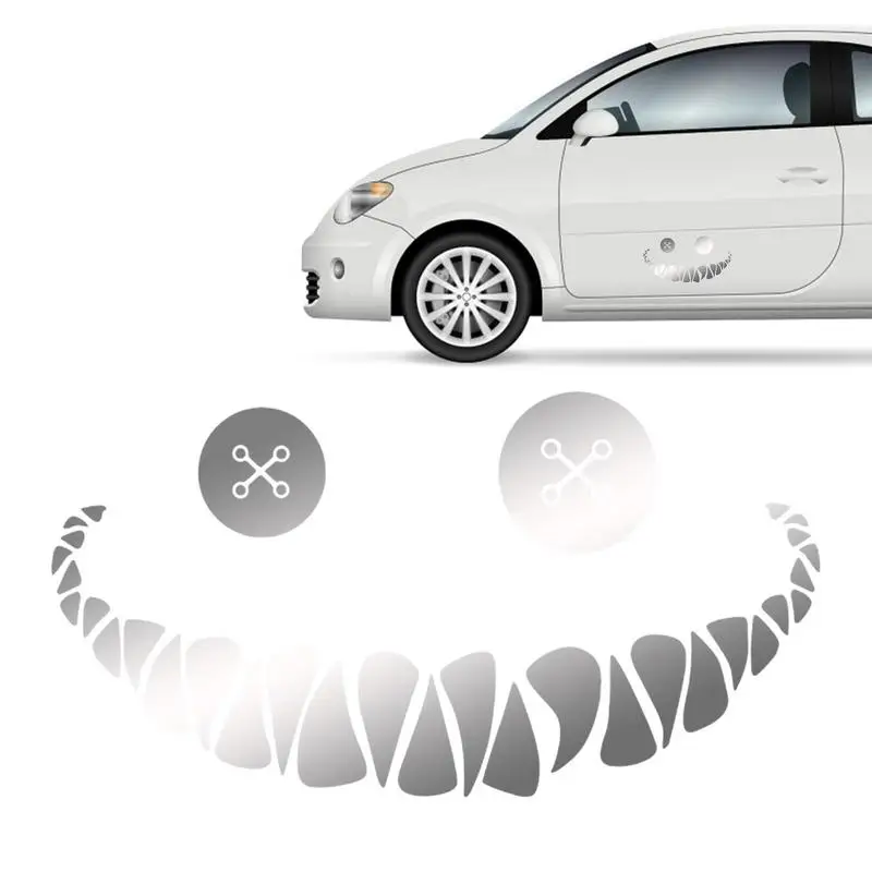 

Модная наклейка на лобовое стекло с изображением демона и смайлика, водонепроницаемые виниловые наклейки, автомобильные аксессуары