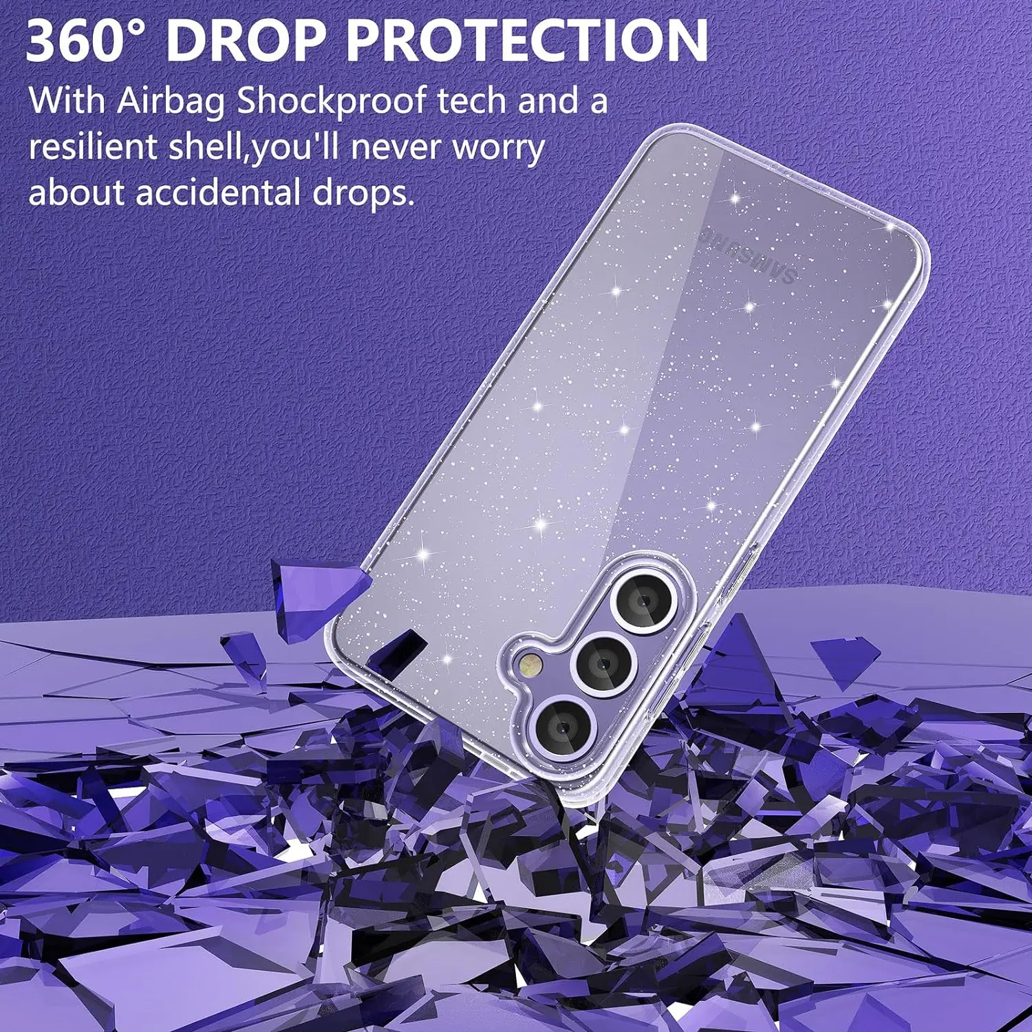 Sparkling Glitter Phone Case - Premium Protective Cover with Accessories