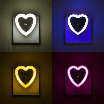 LED 조명 센서 야간 조명, 어린이 침대 옆 램프, 벽 램프, 가정 침실 조명, EU 미국 플러그, 220V, 110V