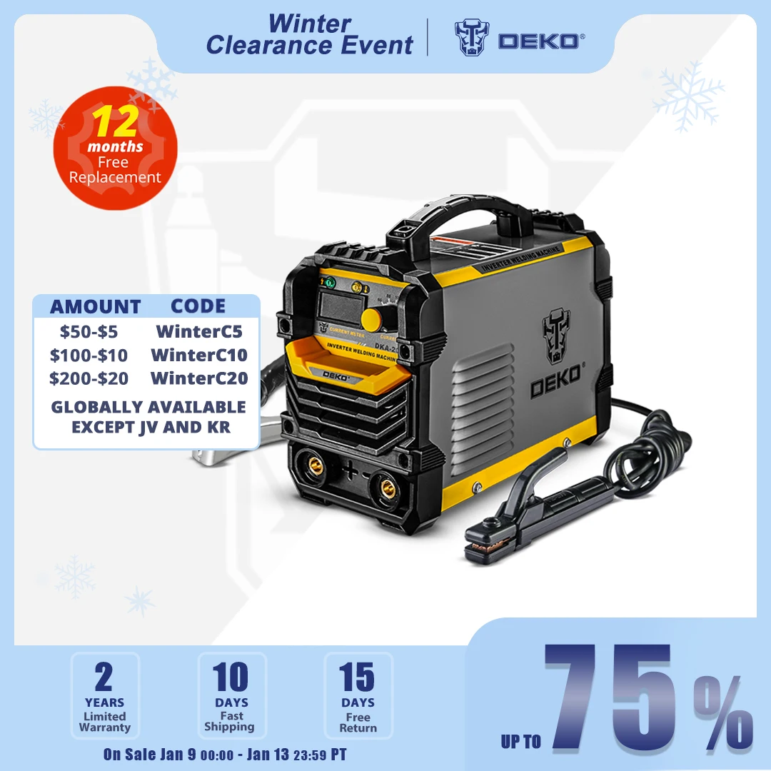 Deko Dka Series Dc Inverter Arc Welder 220v Igbt Mma Welding Machine