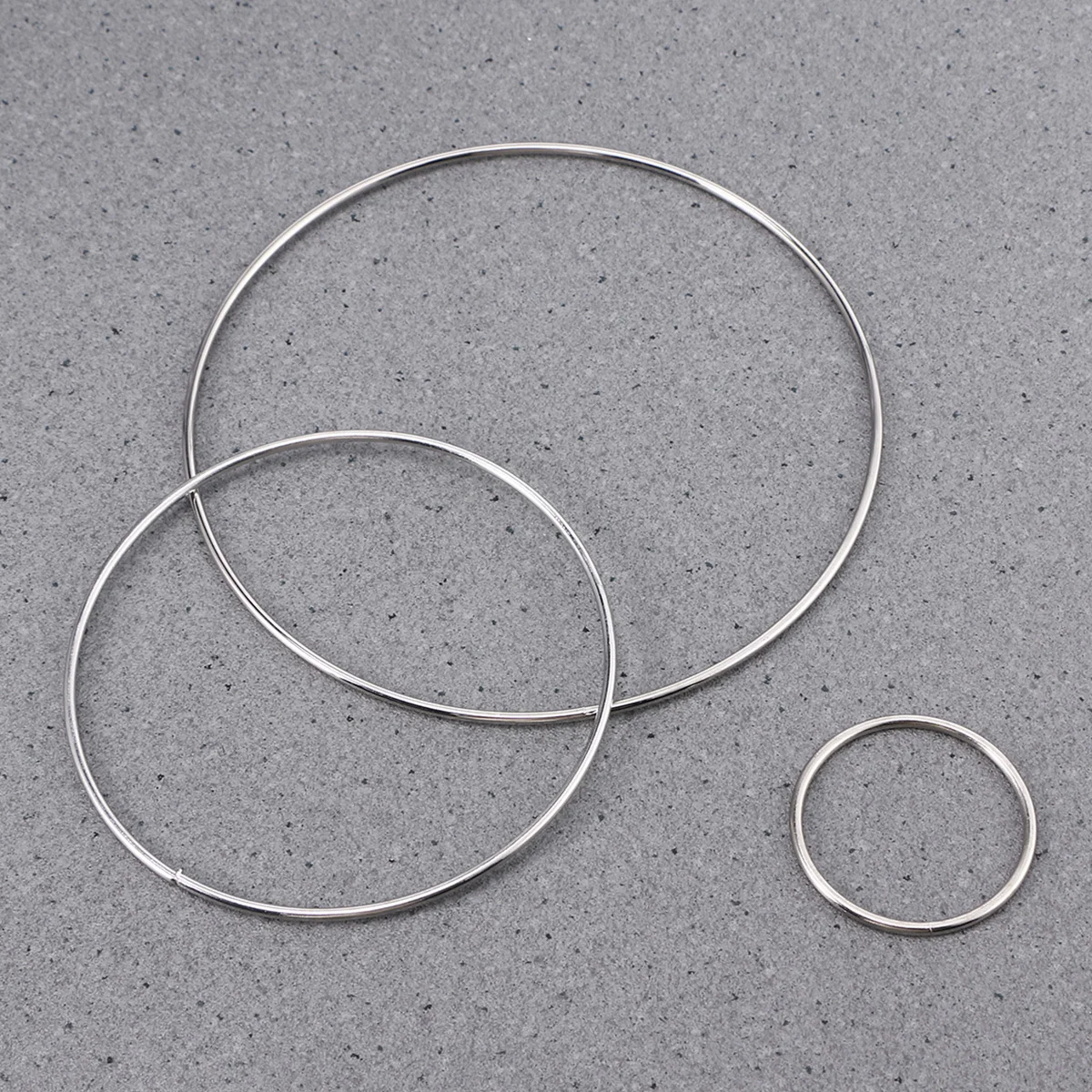 5pcs Metal Iron Ring Hoops Dream Catcher Materials Iron Ring Wind Chimes Hanging Decorations Craft Supplies Home Decor 2