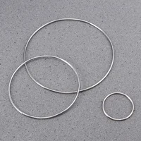 5pcs Metal Iron Ring Hoops Dream Catcher Materials Iron Ring Wind Chimes Hanging Decorations Craft Supplies Home Decor 2