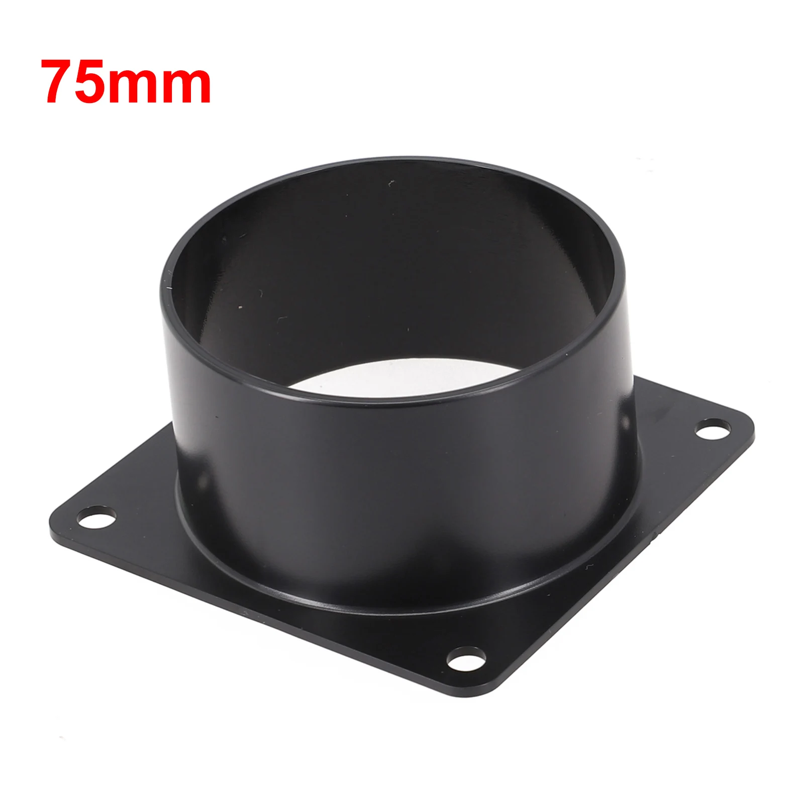 

Efficient Airflow with ABS Flange Connector, Black Color, Suitable for Connecting Ventilation Pipes, Sizes 75MM, 100MM, 120MM