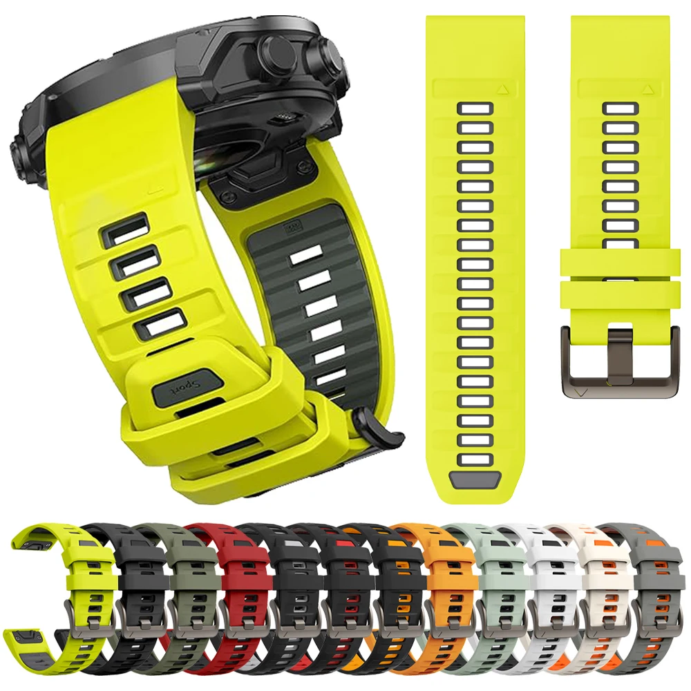 Fenix8WatchBandForGarminFenix847mm51mmE77X/EpixPro/66X5XPlus/Enduro3QuickFit26mm22mmSiliconeStrapBracelet-AliExpress