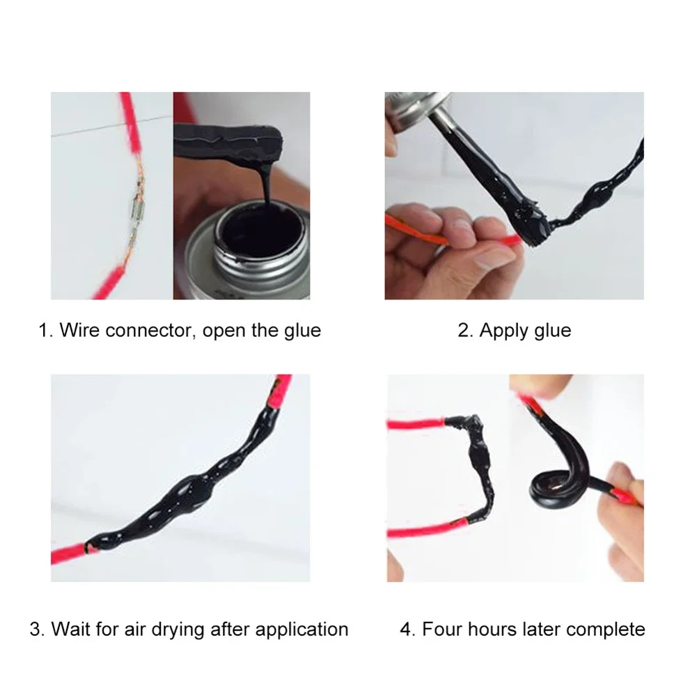 125ml Waterproof UV Protection Liquid Insulation Electrical Tape Tube Paste Rubber Fixed Dry Insulating Sealing Glue