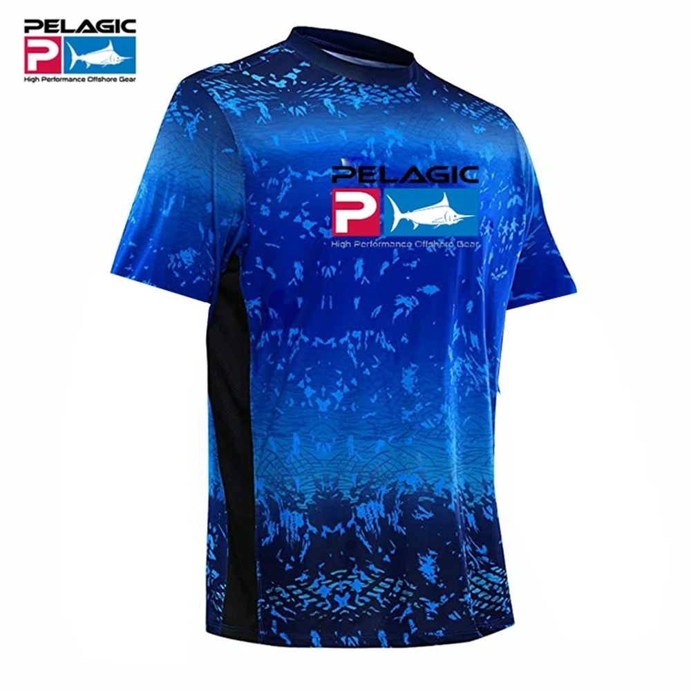 2024 Pelagic Fishing Shirt Camouflage Men Short Sleeve T Shirts Uv  Protection Tops Wear Summer Fishing Apparel Camiseta De Pesca - AliExpress