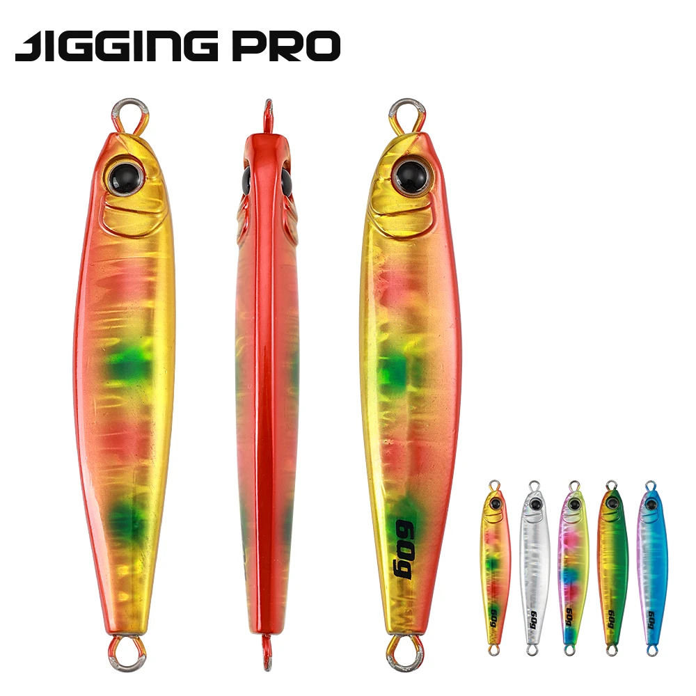 Jigging Pro Mucho Lucir Metall-Jig 40g 60g 80g Weitwurf-Jigköder für Küstenfischen und Meeresangeln