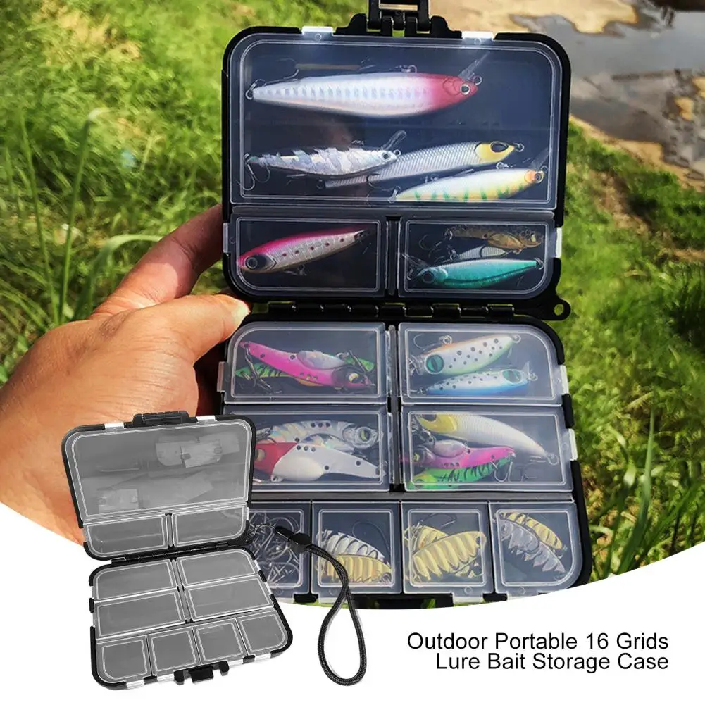 High Capacity Fishing Tackle Soft Bait Worm Lure Storage Bag With 20 Slots