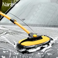 New Car Wash Mop Cleaning Brush Telescoping Long Handle Cleaning Mop Retractable Bent Bar Car Wash Brush Car Cleaning Tools 3