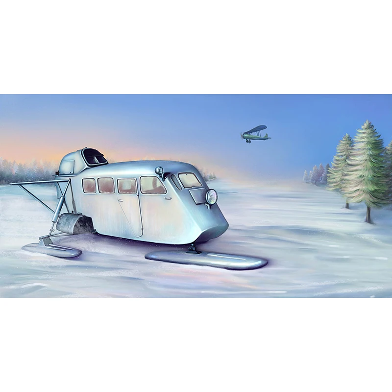 Trumpeter 02356 1/35 Sowjetischer Aerosan KM-4 Schlitten Statische Kunststoffrüstung Modellbausätze Spielzeug für Jungen Geschenke TH20382-SMT2 – Detail 1