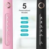 Fairywill Sonic Electric Toothbrush FW-D7 set USB Charge Toothbrushes case for Adult with tooth brush Heads 5 Mode Smart Time 2